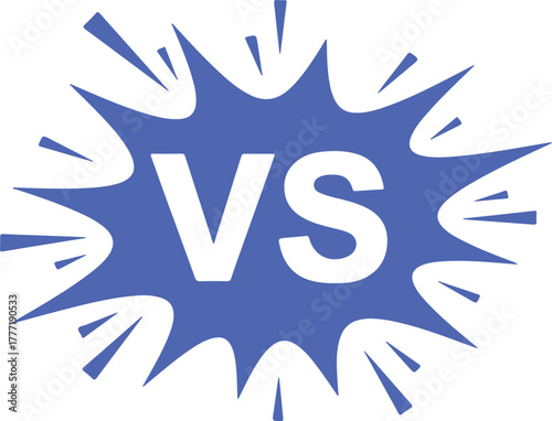 Versus battle concept, competition and rivalry theme