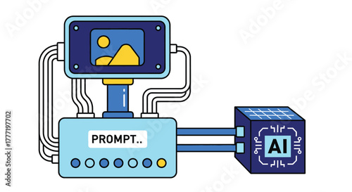 Ai image generation prompt engineering system artificial model