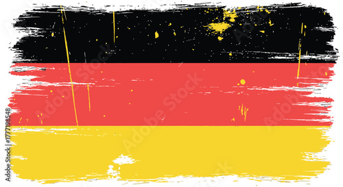 Germany flag grunge vector illustration german flag background