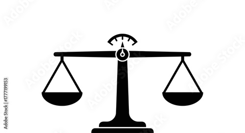 Balance scale vector icon justice law libra symbol equilibrium