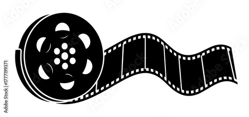 film strip isolated on white background