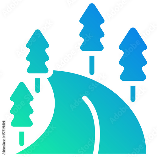 street gradient fill icon