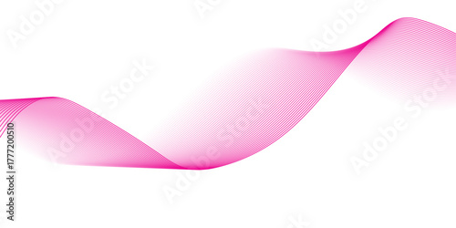 Glowing waveform frequency futuristic energy sound waves technology concept background. Abstract pink, white wave line vector business texture. Pattern line blend curve flow futuristic background.	