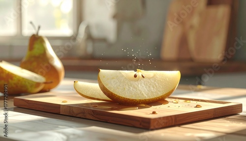 still life with apples and pears
