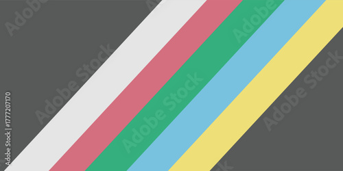 Disability pride flag. Color stripes representing a form of impairment