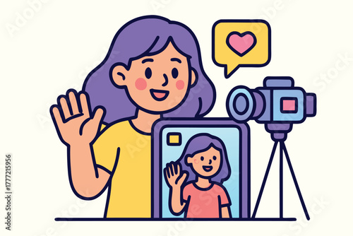 Social Media Influencer Vector