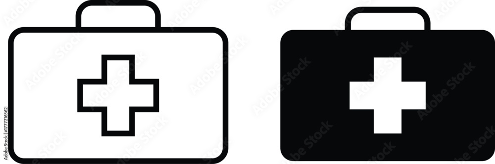 Obraz premium first aid kit icon