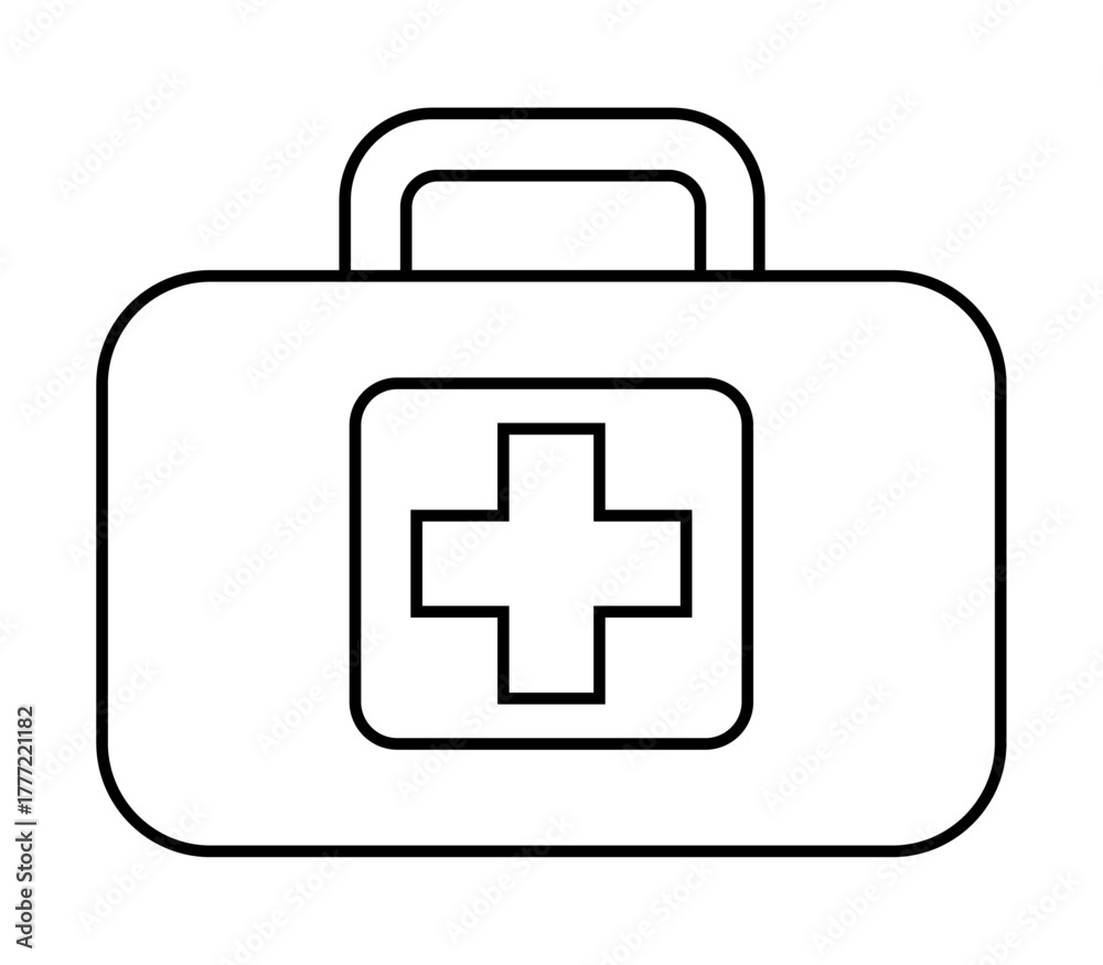 Obraz premium First aid kit icon
