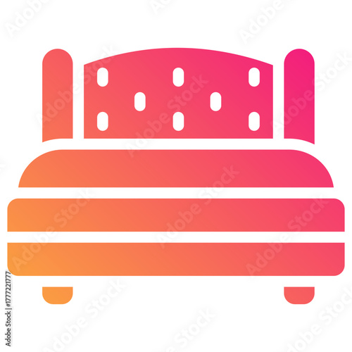 bed gradient fill icon