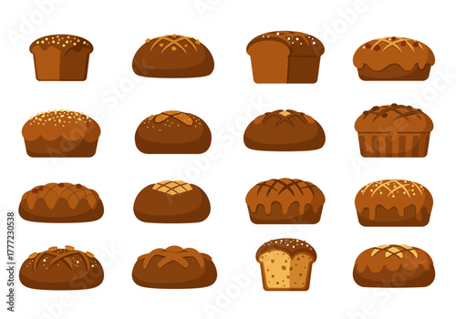 Variety of Loaves An Assortment of Breads