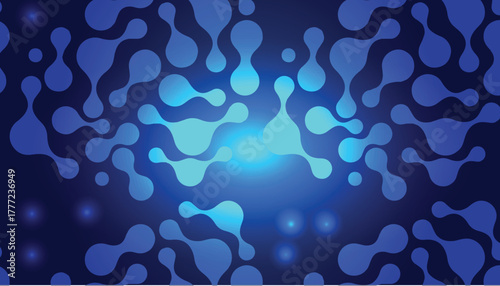 Abstract glowing  blue circuit board pattern representing digital technology and networks