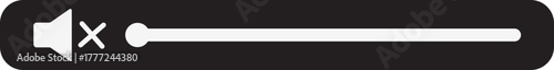 Volume Icon.Audio player for songs or podcast playlist. Adjust mixer volume level. Equalizer symbol concept for control, filter, balance, tuning, options, and preferences.