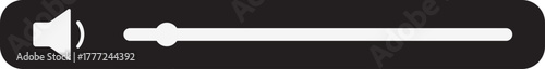Volume Icon.Audio player for songs or podcast playlist. Adjust mixer volume level. Equalizer symbol concept for control, filter, balance, tuning, options, and preferences.