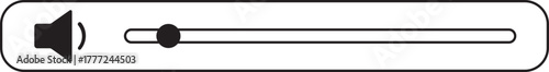 Volume Icon.Audio player for songs or podcast playlist. Adjust mixer volume level. Equalizer symbol concept for control, filter, balance, tuning, options, and preferences.