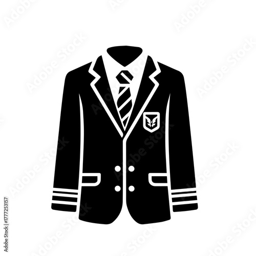 Classic School Uniform Vector Illustration