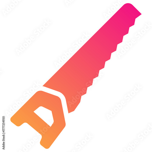 saw gradient fill icon