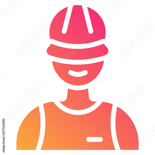 worker gradient fill icon