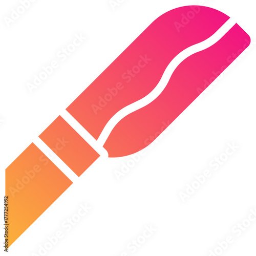 knife gradient fill icon