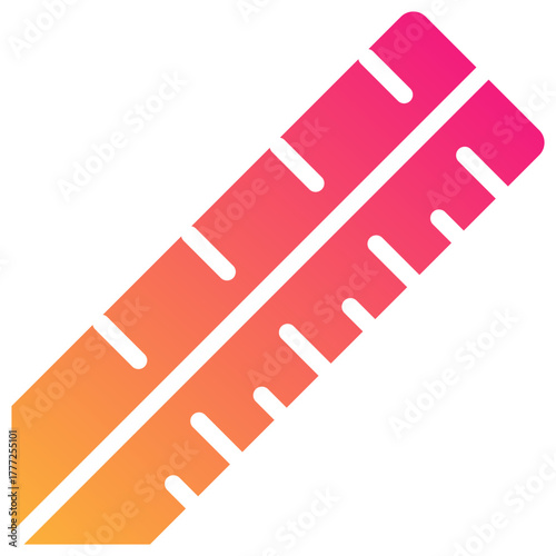 rulers gradient fill icon