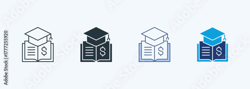 Financial Literacy Multiple Style Icon Collection