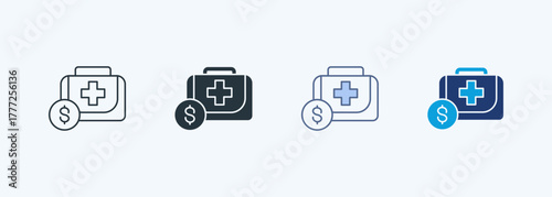 Emergency Fund Multiple Style Icon Collection