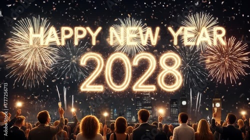 Crowd cheers for glowing 