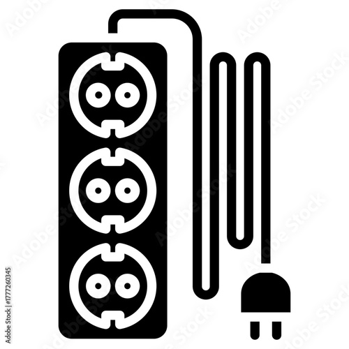 Power Strip Glyph Icon