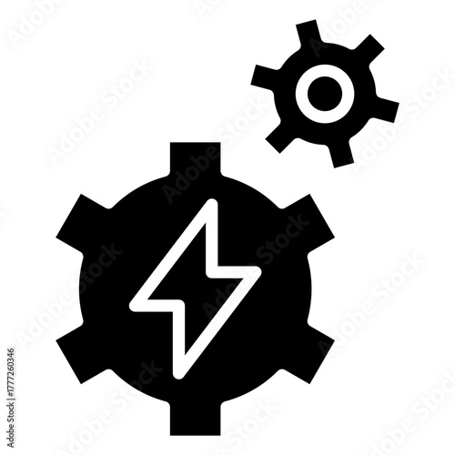 Energy Glyph Icon