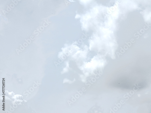 White Cloud Isolated on White or Transparent Background
