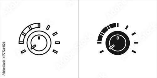Volume control knob icon, representing sound level adjustment
