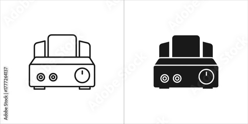 Audio amplifier icon, representing sound amplification device