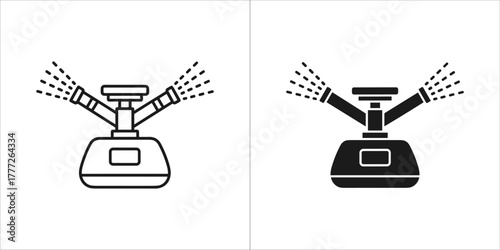 Garden sprinkler icon