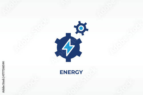 ENERGY vector, icon or logo sign isolated symbol illustration