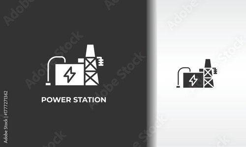 Power Station Vector, Icon Or Logo Sign Isolated Symbol Illustration