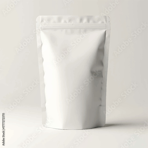 3D powder packing pouch mockups.,Realistic stand up pouch bag mockup,Clean Stand-Up Pouch Packaging,Blank white standup pouch packaging mockup,Blank aluminium or plastic packaging mockup, snack bag