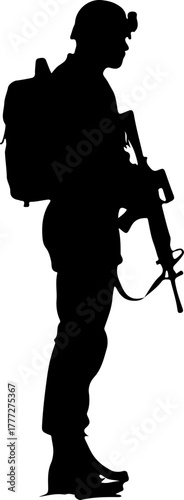 Army Soldiers Silhouette SVG Bundle | Military Troops Vector Design"