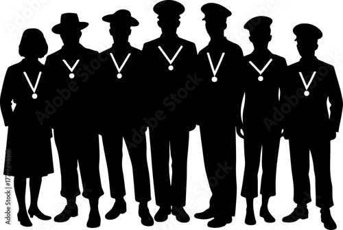 Army Soldiers Silhouette SVG Bundle | Military Troops Vector Design"