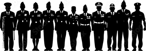 Army Soldiers Silhouette SVG Bundle | Military Troops Vector Design"