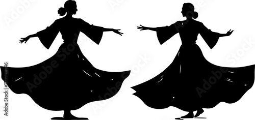 Mystic Whirl – Sufi Dervish Dance Illustration