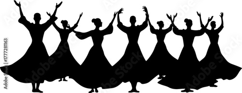 Mystic Whirl – Sufi Dervish Dance Illustration