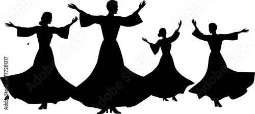 Mystic Whirl – Sufi Dervish Dance Illustration