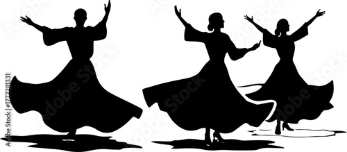 Mystic Whirl – Sufi Dervish Dance Illustration