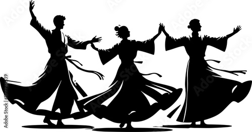 Mystic Whirl – Sufi Dervish Dance Illustration