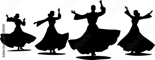 Mystic Whirl – Sufi Dervish Dance Illustration