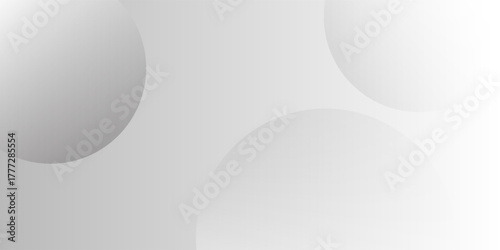 Latar belakang abstrak minimalis yang menampilkan kurva tumpang tindih dan bentuk melingkar dalam berbagai nuansa abu-abu,