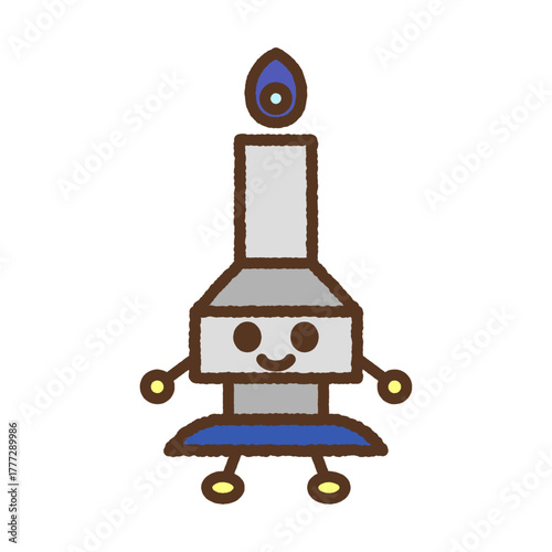 キャラクター風の単品アイコンイラスト　ガスバーナー