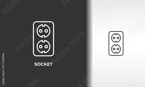 Socket Vector, Icon Or Logo Sign Isolated Symbol Illustration
