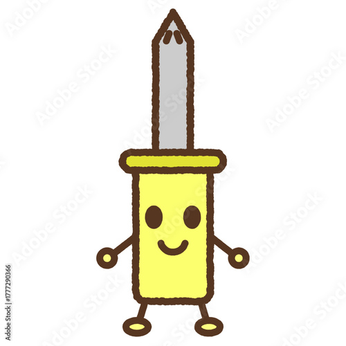 キャラクター風の単品アイコンイラスト　ドライバー