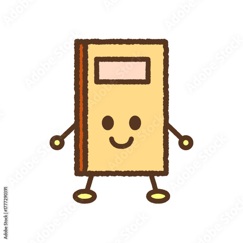 キャラクター風の単品アイコンイラスト　ノート