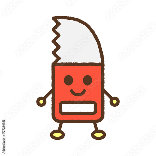 キャラクター風の単品アイコンイラスト　鋸